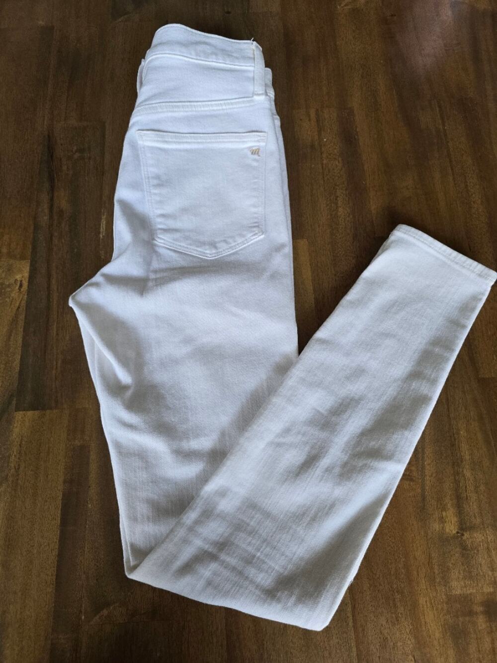 Madewell Women's 9" High Rise Skinny Jeans Size 26 White
